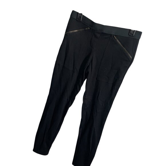 Bailey 44 Womens Black Pants Moto Legging With Zipper Pockets Size M - Picture 1 of 5
